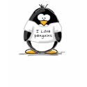 I Love Penguins Penguin t-shirts