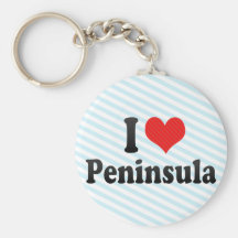 I Love Peninsula Key Chain