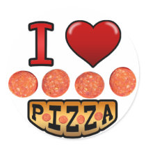 I love pepperoni pizza. stickers
