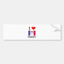 I Love PERRY Iowa Bumper Stickers