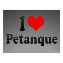 I love Petanque Postcards