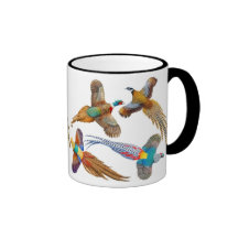 I Love Pheasants Ringer Mug