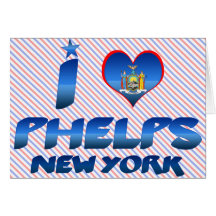I love Phelps, New York Card