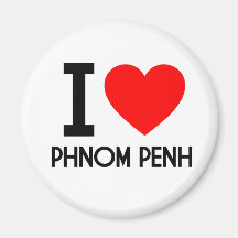 I Love Phnom Penh Refrigerator Magnets