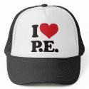 I Love Physical Education! hats
