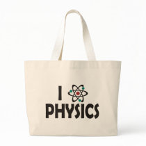 I Love Physics Tote Bags