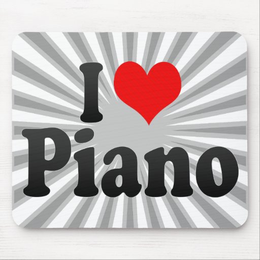 I love Piano Mouse Pad