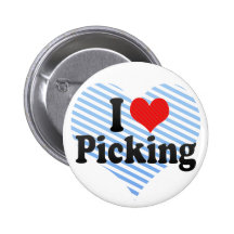 I Love Picking Pinback Button