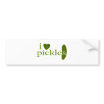 I Love Pickles bumper stickers