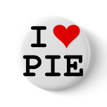 I love pie (black lettering) buttons