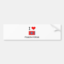 I Love Pigeon Forge Tennessee Bumper Sticker