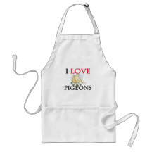 I Love Pigeons Apron