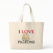 I Love Pigeons Canvas Bag