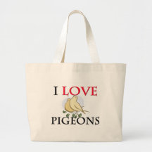 I Love Pigeons Canvas Bag