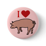 I LOVE PIGS buttons