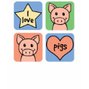 I Love Pigs t-shirts