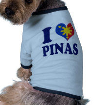 I Love Pinas Pet Tee Shirt