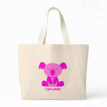 I love pink Koala Bear Bag