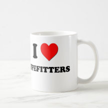 I Love Pipefitters Coffee Mugs