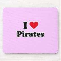 I love pirates mouse mats