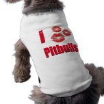 I Love Pitbull Dogs, Lipstick Kisses Crazy pet clothing