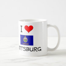 I Love PITTSBURG Kansas Coffee Mug