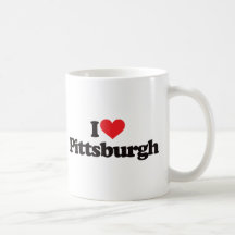 I Love Pittsburgh Coffee Mugs