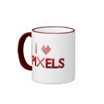 I Love Pixels Coffee Mug