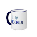I Love Pixels Coffee Mug