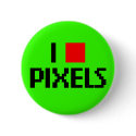 I Love Pixels Dark buttons