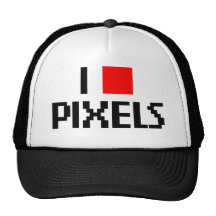I Love Pixels Hat
