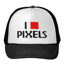 I Love Pixels Mesh Hats