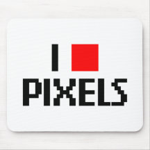I Love Pixels Mouse Mats