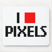 I Love Pixels Mouse Pad