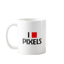 I Love Pixels Mugs