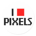I Love Pixels stickers