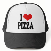 I Love Pizza Mesh Hat