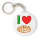 I Love Pizza keychains