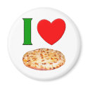 I Love Pizza magnets