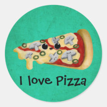 I love Pizza Sticker