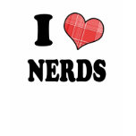 I Love (Plaid Heart) Nerds t-shirts