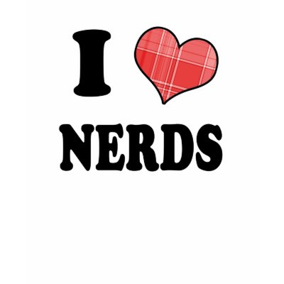 I Love (Plaid Heart) Nerds Tshirts by geekme