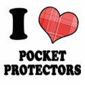 I Love (Plaid Heart) Pocket Protectors photo sculptures