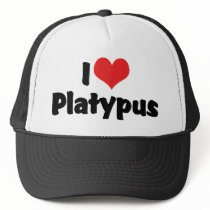 I Love Platypus Trucker Hats