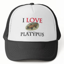 I Love Platypus Mesh Hats