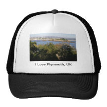 I Love Plymouth, UK Trucker Hats