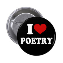 I Love Poetry Pinback Button