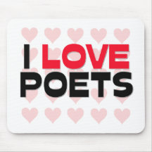 I LOVE POETS MOUSE MATS