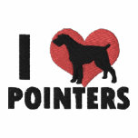 I Love Pointers Embroidered Shirt (Long Sleeve) embroidered shirts