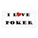 I Love Poker photo cards